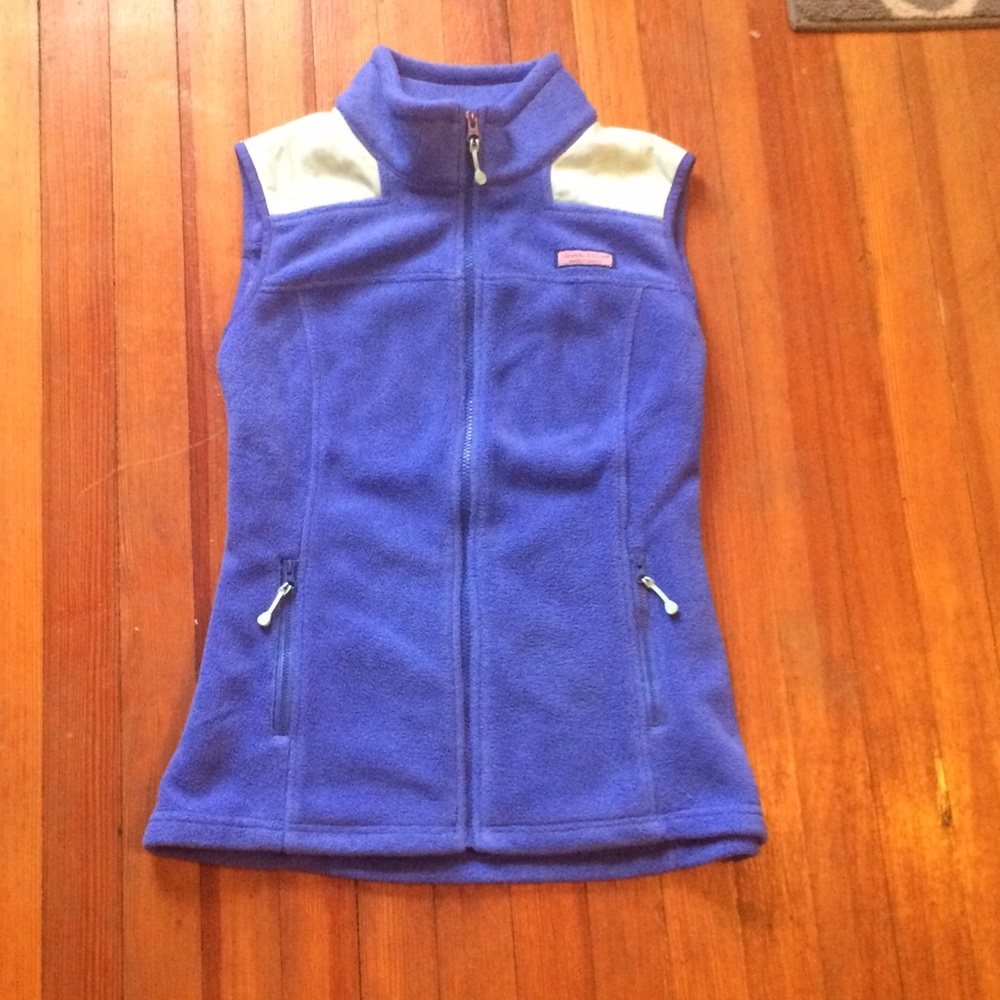 Vineyard Vines Cobalt Fleece Vest